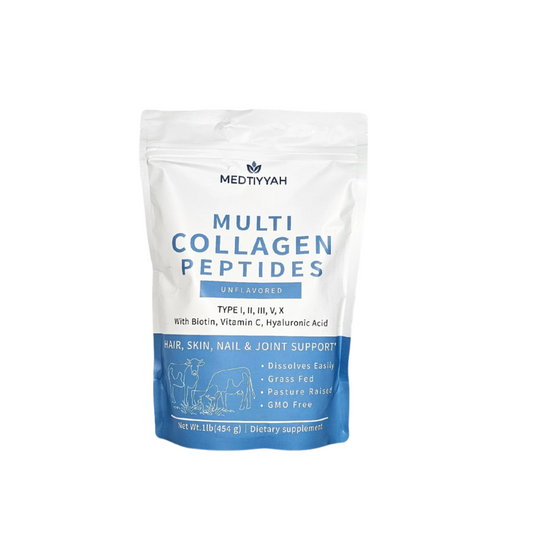 Multi Collagen Peptides with Hyaluronic Acid, Biotin, and Vitamin C